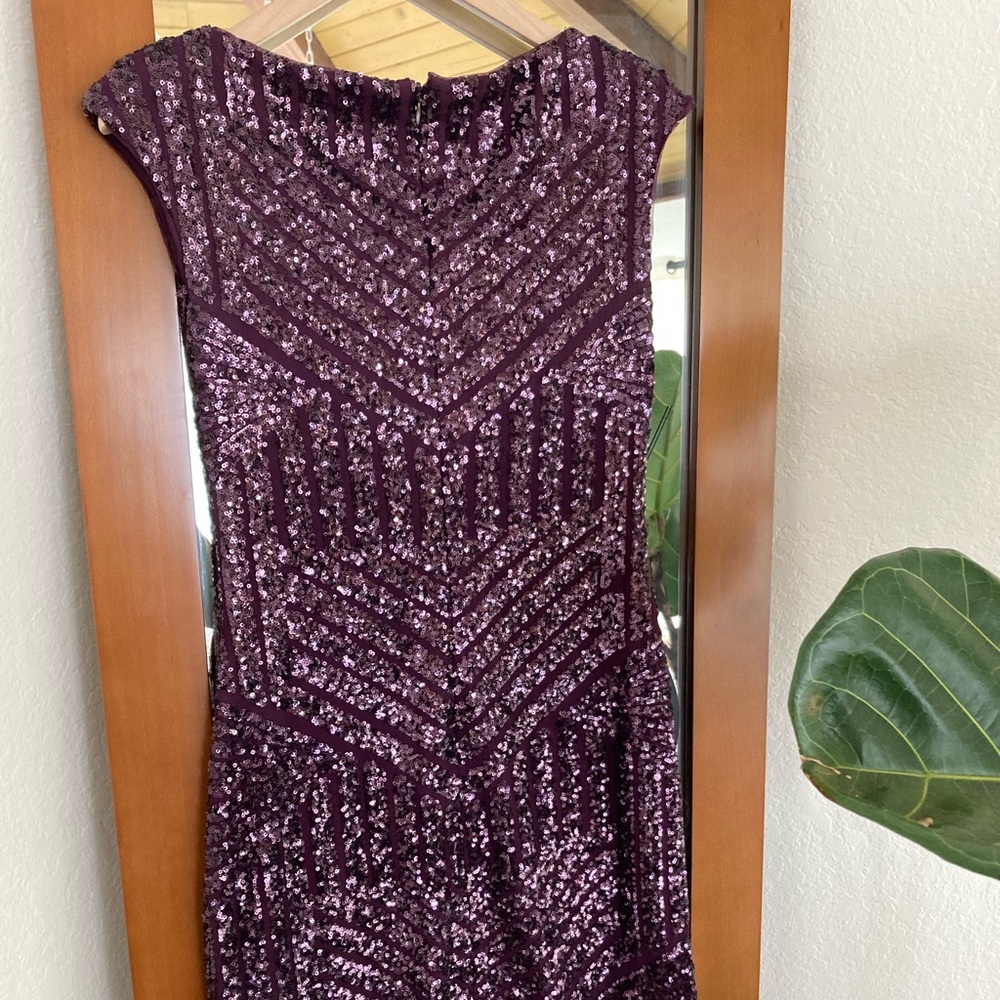 Ralph Lauren purple sequin dress